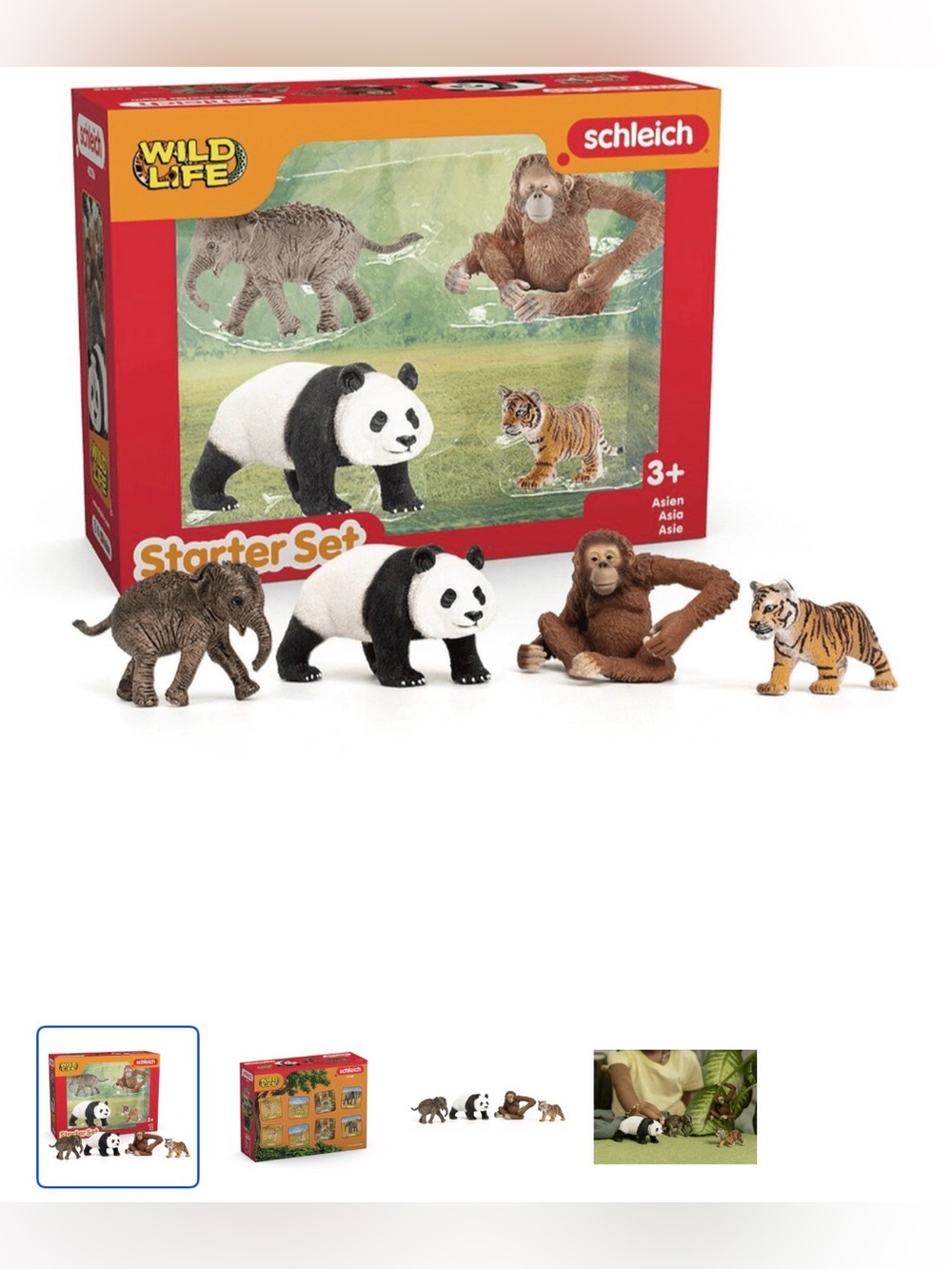 Schleich Wild Life Asian Animals Starter Set – 4pc